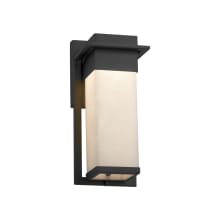 Clouds Single Light 12" High Integrated 3000K LED Outdoor Wall Sconce with Off-White Clouds Resin Shade