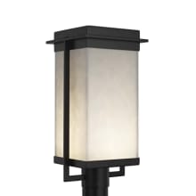 Pacific 18" Tall Integrated LED Outdoor Single Head Post Light - with Clouds Shade
