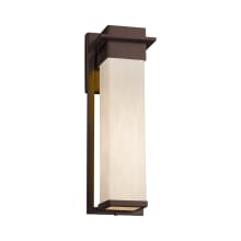 Clouds Single Light 16-1/2" High Integrated 3000K LED Outdoor Wall Sconce with Off-White Clouds Resin Shade