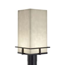 Avalon 17" Tall Integrated LED Outdoor Single Head Post Light - with Clouds Shade