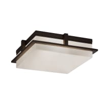 Clouds 14" Wide LED Outdoor Flush Mount Square Ceiling Fixture