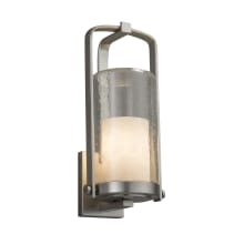 Clouds Single Light 16-1/2" High Outdoor Wall Sconce with Off-White Clouds Resin Shade