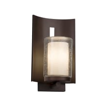 Clouds Single Light 12-3/4" High Outdoor Wall Sconce with Off-White Clouds Resin Shade