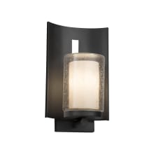 Clouds Single Light 12-3/4" High Integrated 3000K LED Outdoor Wall Sconce with Off-White Clouds Resin Shade