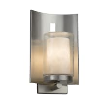 Clouds Single Light 12-3/4" High Outdoor Wall Sconce with Off-White Clouds Resin Shade