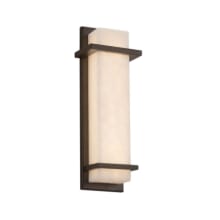 Monolith 14" Tall LED Outdoor Wall Sconce - with Clouds Shade
