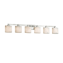Clouds Single Light 51-1/2" Wide Integrated 3000K LED Bathroom Vanity Light with Off-White Clouds Resin Shade