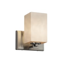 Clouds 8" Tall Bathroom Sconce with Flat Rimmed Square Shade