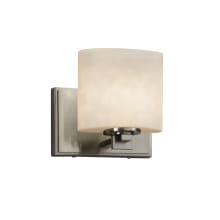 Clouds 7" Tall Bathroom Sconce with Oval Shade