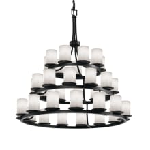Dakota 36 Light 3-Tier Ring Chandelier from the Clouds Collection