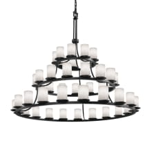 Dakota 45 Light 3-Tier Ring Chandelier from the Clouds Collection
