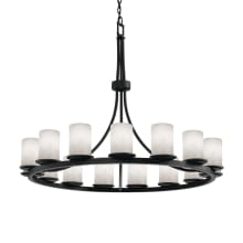 Dakota 21 Light Ring Chandelier from the Clouds Collection