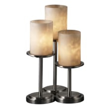 Dakota 3 Light Table Lamp with Resin Shades from the Clouds Collection