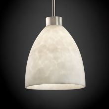 Clouds 1 Light Full Sized Pendant with Rigid Stem Kit and Short Tapered Cylindrical Shade