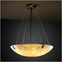 Clouds 18" Wide Integrated 3000K LED Pendant with Clouds Resin Shade