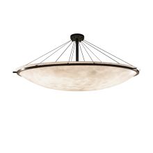 Clouds 75" Wide Ring LED Single Tier Bowl Shaped Chandelier