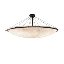 Clouds 75" Wide Ring 16 Light Single Tier Bowl Shaped Chandelier