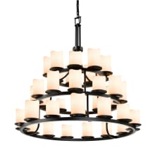 CandleAria 36 Light 3 Tier Chandelier