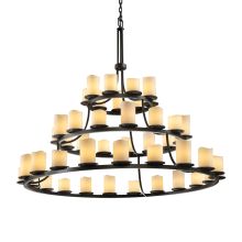 CandleAria 45 Light 3 Tier Chandelier