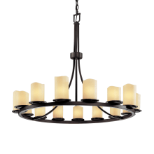 CandleAria 15 Light 1 Tier Chandelier