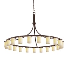 CandleAria 21 Light 60" Wide Chandelier