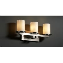 CandleAria 3 Light 21" Wide Bathroom Vanity Light with Faux Candle Resin Shades