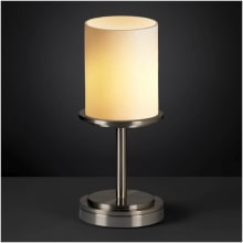 Dakota Single Light 12" Tall Table Lamp with Faux Candle Resin Shade