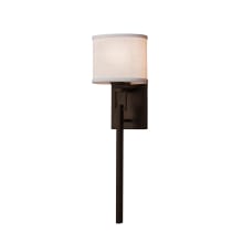 Alpine 23" Tall Wall Sconce with Cream Shade - Bulb Included