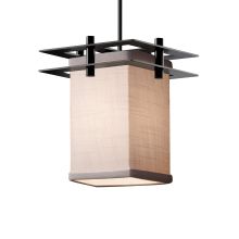 Textile 6.5" Wide Metropolis LED Abstract Single Pendant with Black Cord