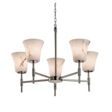 LumenAria 26" Union 5 Light Shaded Chandelier