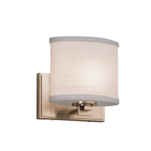LumenAria 8" Tall Bathroom Sconce with Flat Rimmed Square Shade