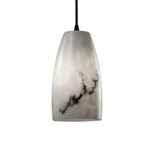 LumenAria 8" Tall 1 Light Tapered Cylinder Shade Pendant