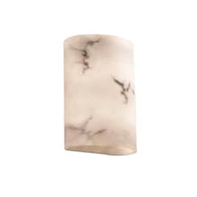 LumenAria 9-3/4" Tall Integrated 3000K LED Wall Sconce with Faux Alabaster Resin Shade - ADA Compliant