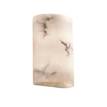 LumenAria 12-1/2" Tall Integrated 3000K LED Wall Sconce with Faux Alabaster Resin Shade - ADA Compliant