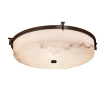 LumenAria 3 Light 21" Wide Flush Mount Ceiling Fixture