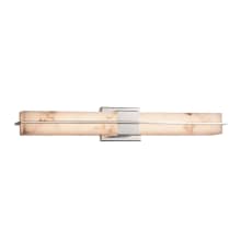 Era 30" Wide Integrated LED Bath Bar with Faux Alabaster Shades