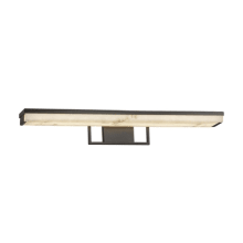 Elevate 30" Wide Integrated LED Bath Bar - with Faux Alabaster LumenAria Shade