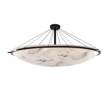 Lumenaria 75" Wide Ring LED Single Tier Bowl Shaped Chandelier