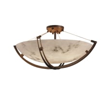 Brushed Nickel Justice Design Group Lighting FAL-9647-25-NCKL-LED6-6000 LumenAria-Tapered Clips 51 Pendant Square Bowl Shade-Faux Alabaster-LED Brushed Nickel Justice Design Group Lighting FAL-9647-25-NCKL-LED6-6000 LumenAria-Tapered Clips 51 Pendant Square Bowl Shade-Faux Alabaster-LED