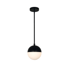 Fusion 7" Wide Mini Pendant with Opal Shade from the Fusion Ion Series