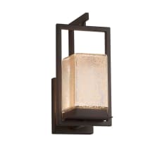 Laguna Single Light 12-1/4" Tall Integrated LED Outdoor Wall Sconce with Mercury Glass Artisan Shade