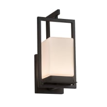 Laguna Single Light 12-1/4" Tall Integrated LED Outdoor Wall Sconce with Opal Glass Shade