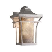 Summit Single Light 12-3/4" Tall Integrated LED Outdoor Wall Sconce with Mercury Glass Artisan Shade