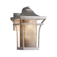 Summit Single Light 16-1/2" Tall Outdoor Wall Sconce with Mercury Glass Artisan Shade