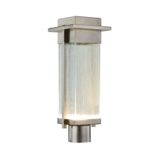 Fusion 18" Tall LED Outdoor Single Head Post Light with Rain Shades