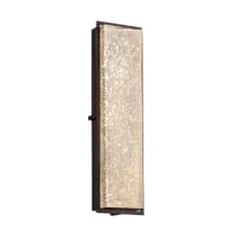 Avalon Single Light 24" Tall Integrated LED Outdoor Wall Sconce with Mercury Glass Artisan Shade