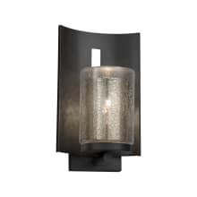 Fusion Single Light 12-3/4" High Integrated 3000K LED Outdoor Wall Sconce with Mercury Artisan Glass Shade