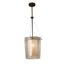 Amani Single Light 12" Wide Pendant with Mercury Glass Artisan Shade