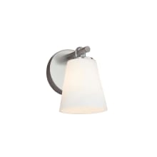 Alpino 7" Tall Bathroom Sconce with Opal Artisan Glass Shade