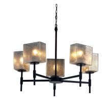 Fusion 23" Union 5 Light Shaded LED Chandelier